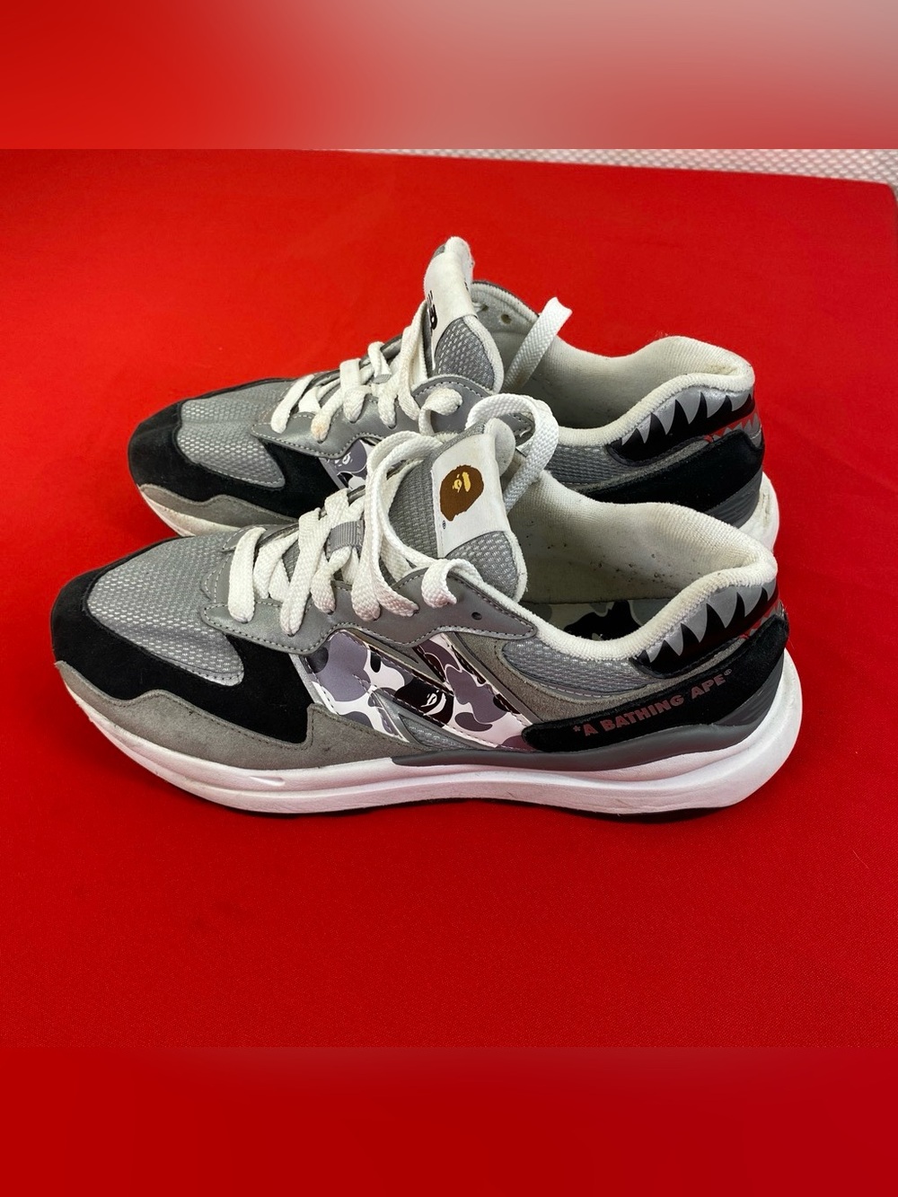 New Balance M5740BAP  men’s Grey & Black Camo Shark Accent Sneakers size 11